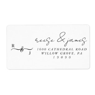 Return address label-Title stickers.