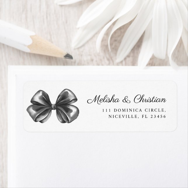 Return Address Label Wedding. (Insitu)