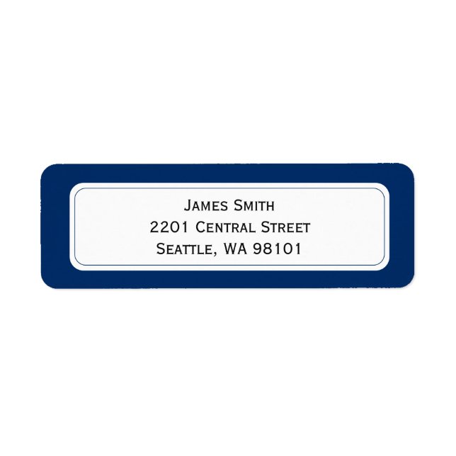 Return Address Labels (Front)