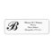 RETURN ADDRESS LABELS