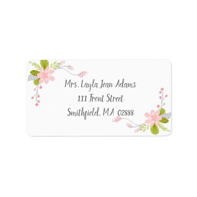 Return Address Labels (Front)