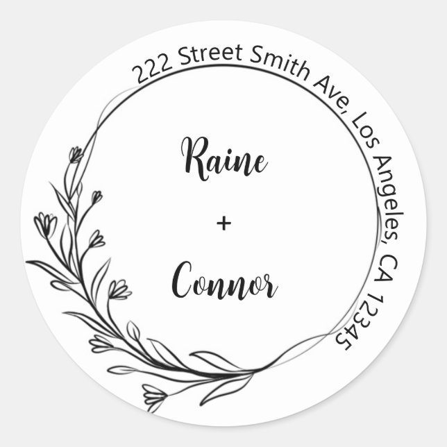 Return Address Labels (Front)