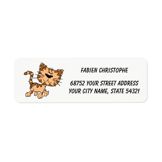 Return Address Labels. Cat. Label (Front)