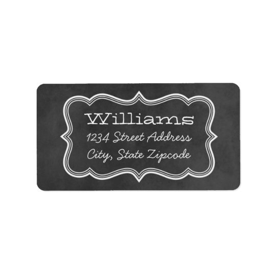 Return Address Labels | Chalkboard Design
