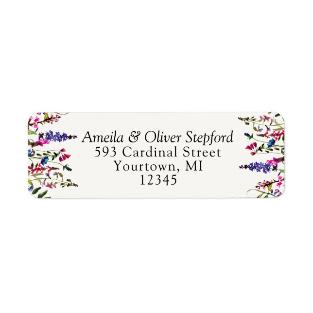 Return Address Labels - Country Wildflowers (Front)