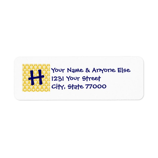 Return Address Labels - Customise with your info! (Front)