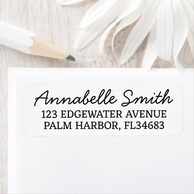 Return Address Labels/Personalised Return Address  Label (Insitu)