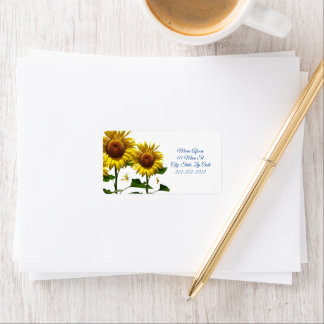 Return Address Labels Sunflower