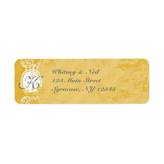 Return Address Labels Vintage Grunge Collection