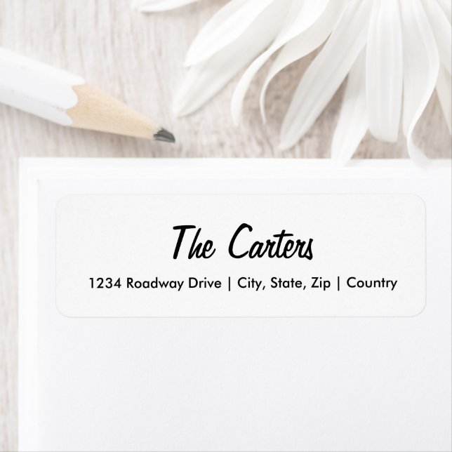Return Address Labels - Wedding Invite  Stationary (Insitu)