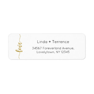 Return Address Labels, Wedding Return Address Return Address Label
