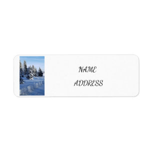 RETURN ADDRESS LABELS, WINTER SCENE LABELS