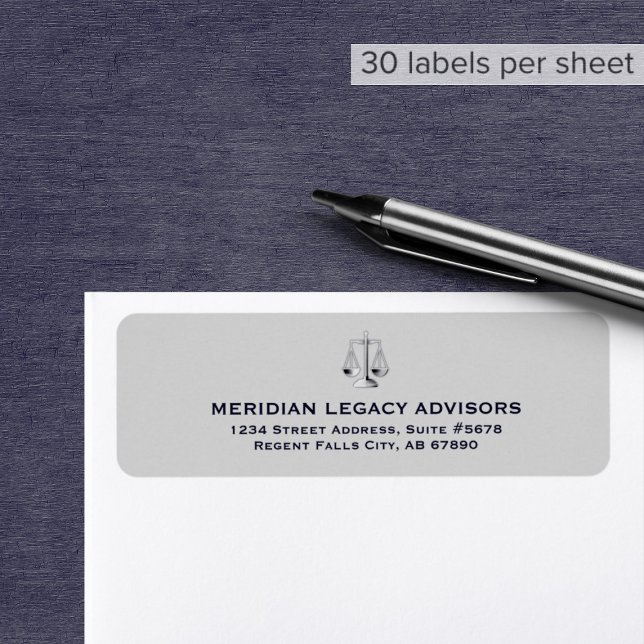 Return Address Labels with Justice Scale Logo (Creator Uploaded)