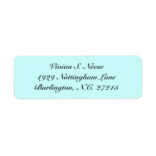 return address lable label