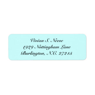 return address lable label