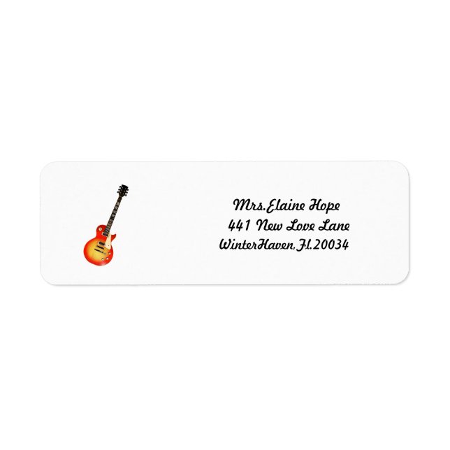 Return Address Lables Label (Front)
