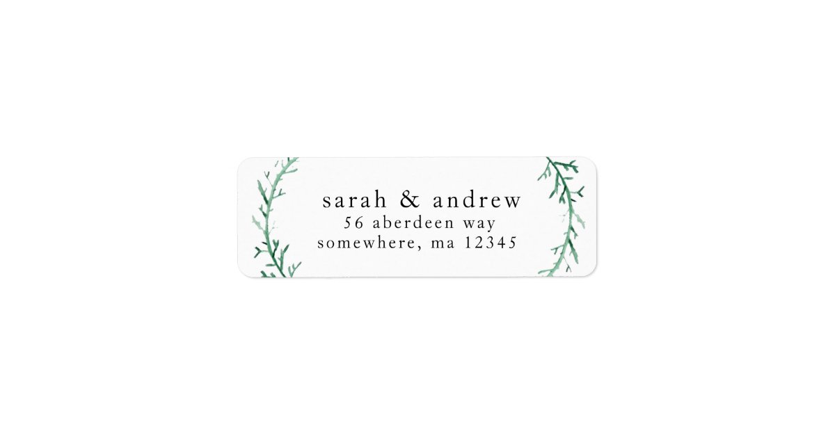 Return Address Mailing Labels - Couple's Name | Zazzle.com.au