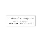 Return Address Modern Minimalist Script Name