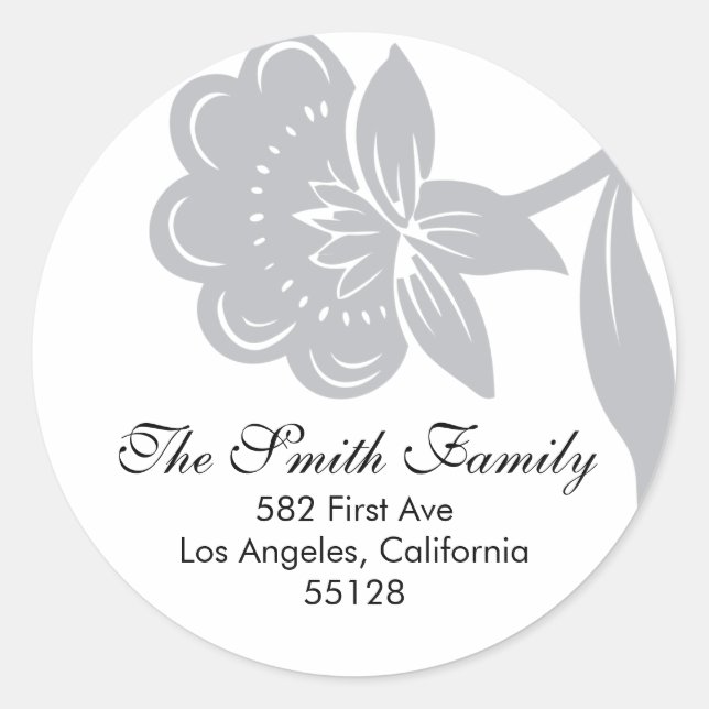 return address seal (label) (Front)