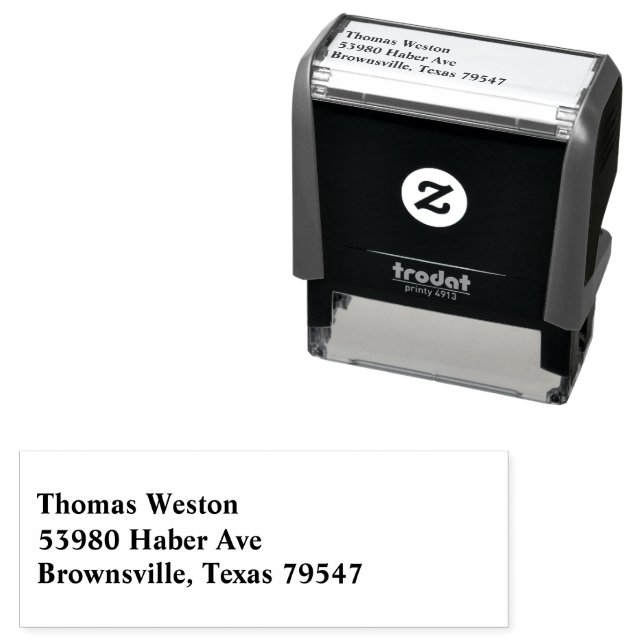 Return Address Self-Inking Rubber Stamp (In Situ)