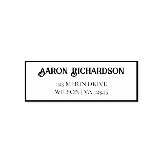 Return Address Self-inking Stamp (Design)