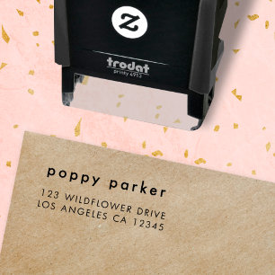 Return Address Simple Minimalist Modern Trendy Self-inking Stamp