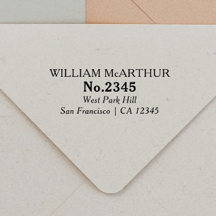 Return Address Simple Vintage Typography Self-inking Stamp