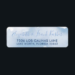 RETURN ADDRESS smart pale blue watercolor Return Address Label<br><div class="desc">by kat massard >>> www.simplysweetPAPERIE.com <<< Love the design, but would like to see some changes - another colour scheme, product, add a photo or adapted for a different occasion - no worries simply contact me, kat@simplysweetPAPERIE.com - I am happy to help! - - - - - - - -...</div>