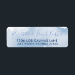 RETURN ADDRESS smart pale blue watercolor Return Address Label<br><div class="desc">by kat massard >>> www.simplysweetPAPERIE.com <<< Love the design, but would like to see some changes - another colour scheme, product, add a photo or adapted for a different occasion - no worries simply contact me, kat@simplysweetPAPERIE.com - I am happy to help! - - - - - - - -...</div>