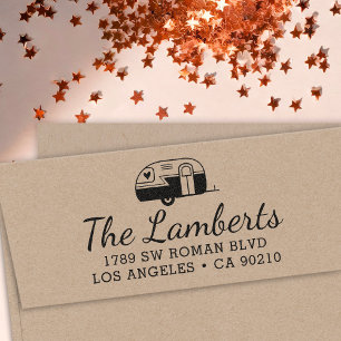 Return Address Stamp Camper Housewarming Gift