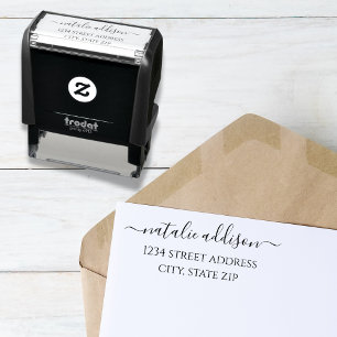 Return Address Stamp   Elegant Self-inking Stamp