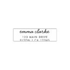 Return Address Stamp | Modern Minimal Script Name