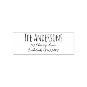 Return Address Stamp   Rae Dunn Inspired Font