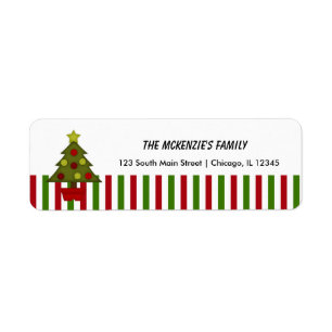 Return Address Stripes Return Address Label