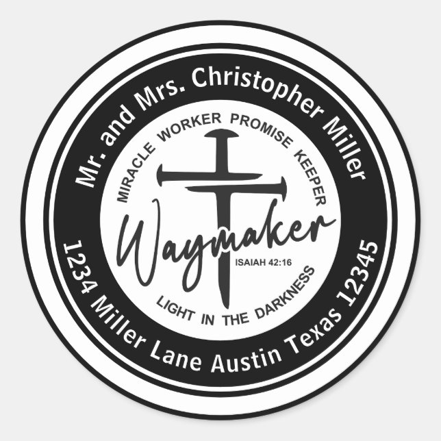 Return Address Waymaker Envelope Seal (Front)