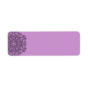 Return adress label : Lavender Return Address Label