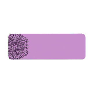 Return adress label : Lavender Return Address Label