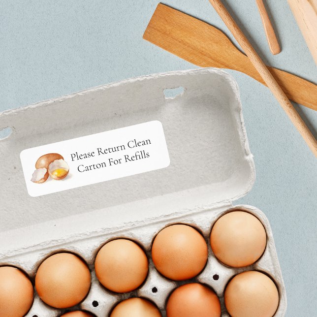 Return Carton Egg Carton Label Return Address Label (Creator Uploaded)