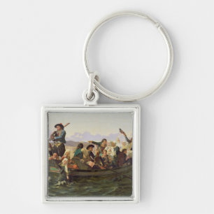 Return from the Pardon at Sainte-Anne-la-Palud Key Ring