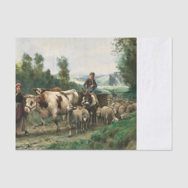 Return of the Herd by Julien Dupre Tissue Paper (Front)