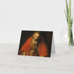 Return of the Prodigal Son by Rembrandt Thank You Card