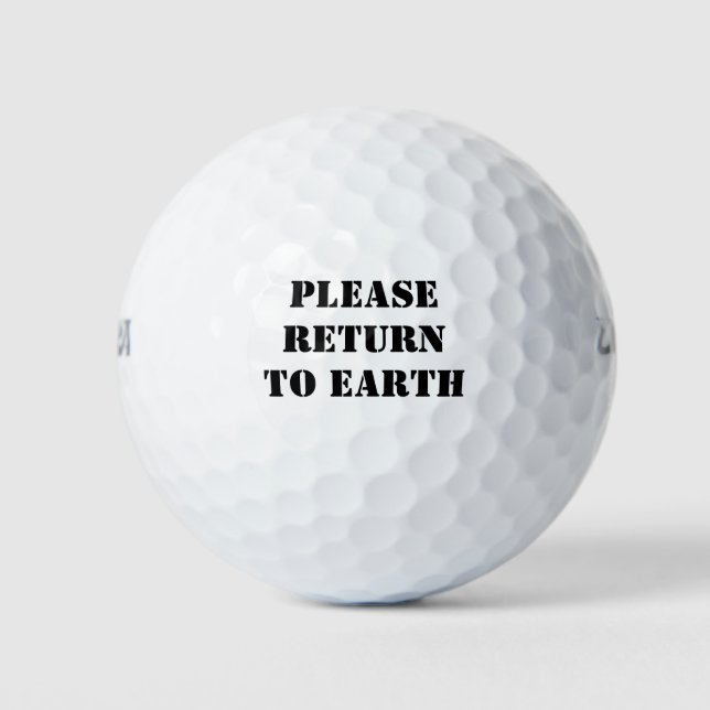 Return to Earth Golf Balls (Front)