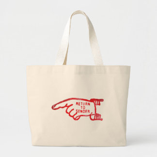 Return To Sender Large Tote Bag