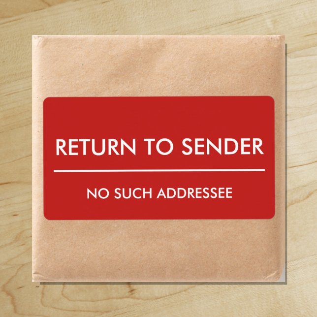 Return to Sender / No such addressee ("Everyday is abundantly beautiful." 
Sincerely Best Wishes from Lucky Design World)