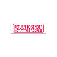 Return To Sender ''Not At This Address''