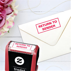 Return To Sender Or Custom Text Business Office Self-inking Stamp