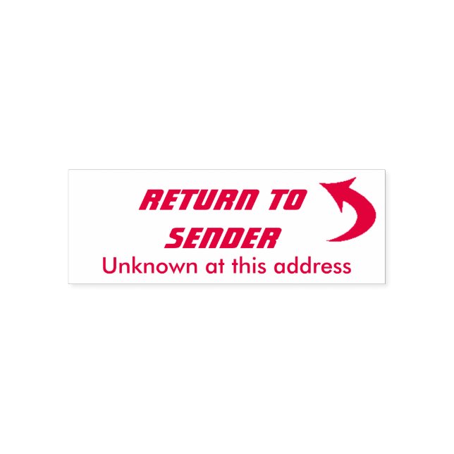 Return to Sender stamp (Design)