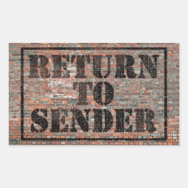 return to sender sticker (Front)