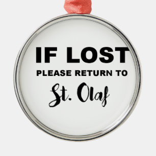 Return to St. Olaf Metal Tree Decoration