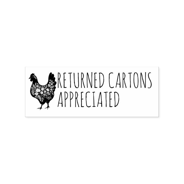 RETURNED CARTONS APPRECIATED RUBBER STAMP (Imprint)
